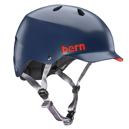 Skateboard Helmet Bern Watts matte navy blue 2016 - 1