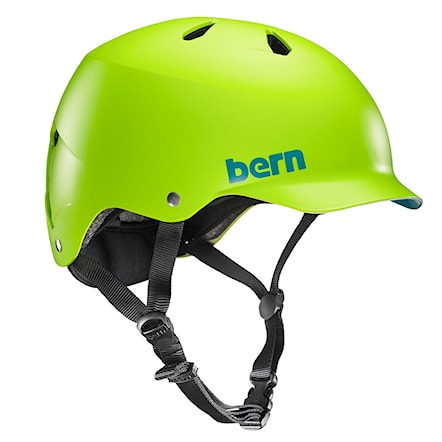 Skateboard Helmet Bern Watts matte neon green 2016 - 1