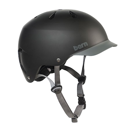 Skateboard Helmet Bern Watts black grey brim 2011 - 1