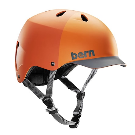 Skate kask Bern Watts H2O matte orange hatstyle 2014 - 1