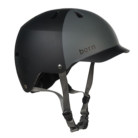 Skateboard Helmet Bern Watts matte black/grey 2tone 2012 - 1