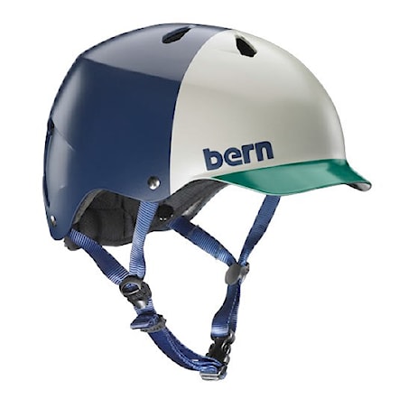 Skateboard Helmet Bern Watts matte navy hatstyle 2014 - 1
