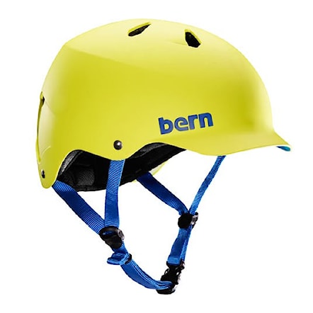 Skateboard Helmet Bern Watts matte neon yellow 2014 - 1