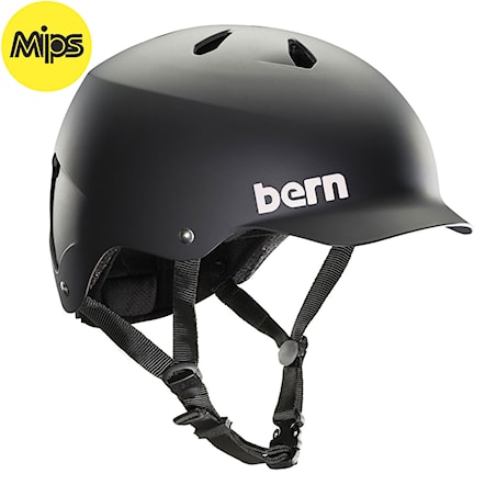 Skateboard Helmet Bern Watts Mips matte black 2018 - 1