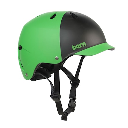 Skateboard Helmet Bern Watts neon green hat. 2011 - 1
