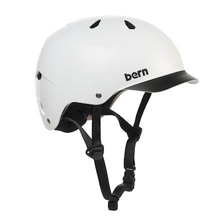 Skateboard Helmet Bern Watts white black brim 2011 - 1