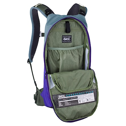 Bike Backpack EVOC Stage 6 steel/violet/dark olive - 7