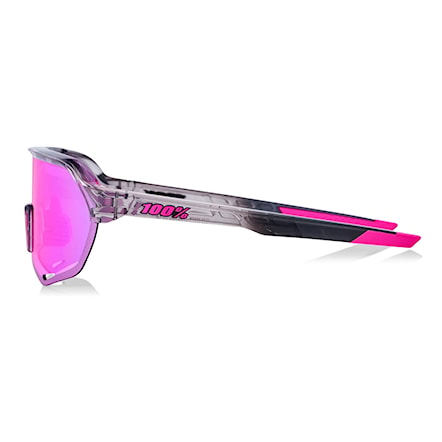 Okulary rowerowe 100% S2 polished translucent grey | purple multilayer mirror 2024 - 3