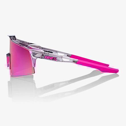 Bike okuliare 100% Speedcraft SL polished translcnt grey | purple multi mirror 2025 - 3