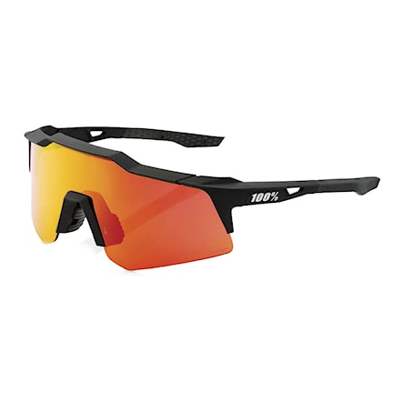 Bike okuliare 100% Speedcraft XS soft tact black | hiper red multilayer mirror 2024 - 1
