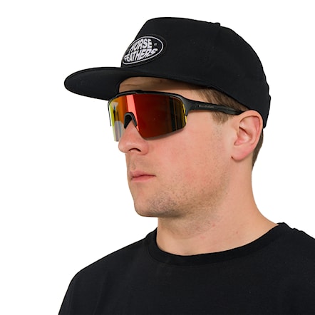 Okulary rowerowe Horsefeathers Recoil matt black | mirror red - 2