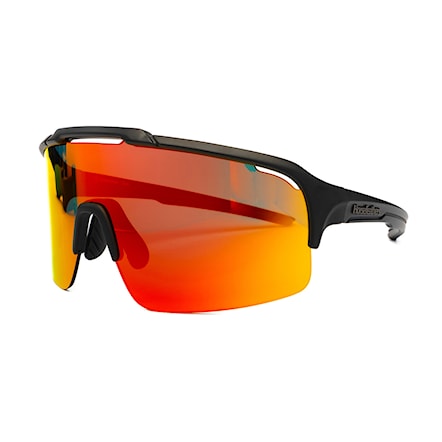 Okulary rowerowe Horsefeathers Recoil matt black | mirror red - 1