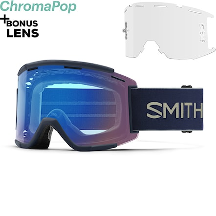 Bike Sunglasses and Goggles Smith Squad MTB XL midnight navy/sage brush | chromapop contrast rose flash+clear 2024 - 1