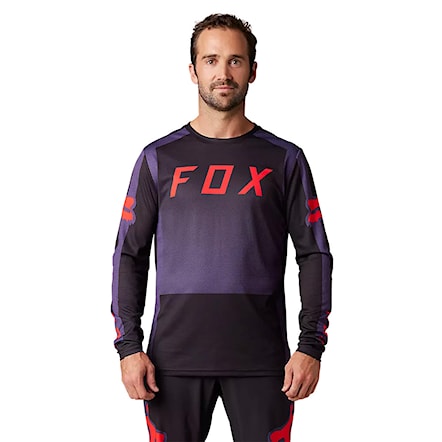 Bike koszulka Fox Defend Ls sangria 2022 - 1