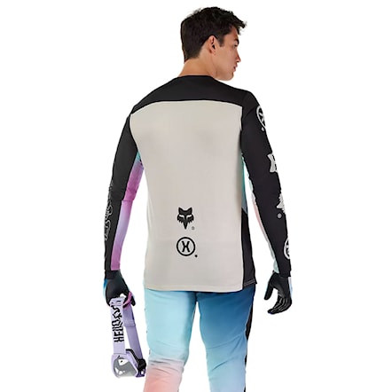 Bike koszulka Fox Flexair LS Jersey Hello Future cream 2025 - 2