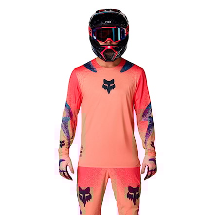 Bike koszulka Fox Flexair Ls Jersey Vision Le peach 2026 - 3