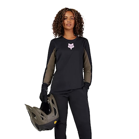 Bike dres Fox Wms Defend LS Jersey Park black 2025 - 3