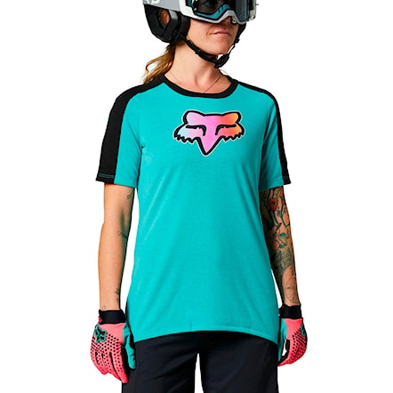 Bike koszulka Fox Wms Ranger Dr Ss teal 2021 - 1