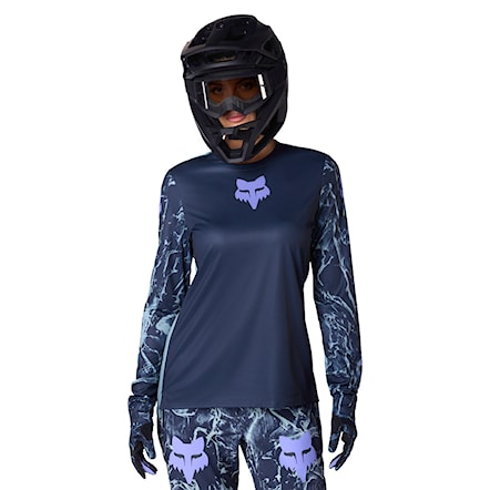 Bike dres Fox Wms Ranger LS Jersey Image Print arctic blue 2026 - 1