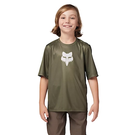 Bike dres Fox Youth Ranger SS Jersey olive green 2024 - 3