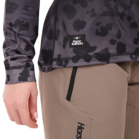 Bike koszulka Horsefeathers Deco LS black/cheetah 2026 - 4