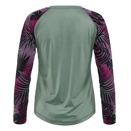 Bike koszulka Horsefeathers Deco LS iceberg green/hawaii 2026 - 2