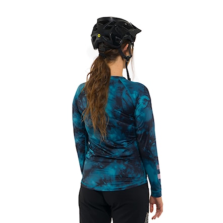 Bike koszulka Horsefeathers Deco LS petrol camo 2025 - 2