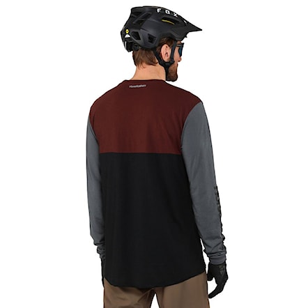 Bike koszulka Horsefeathers Fury Ls burgundy 2022 - 3