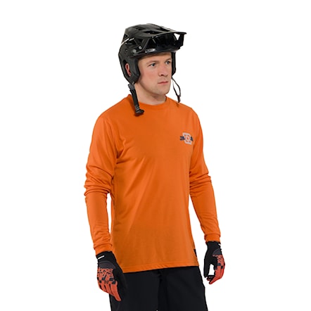 Bike koszulka Horsefeathers Fury LS burnt orange 2025 - 2