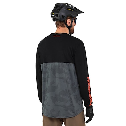 Bike koszulka Horsefeathers Fury Ls digital/flame 2022 - 2