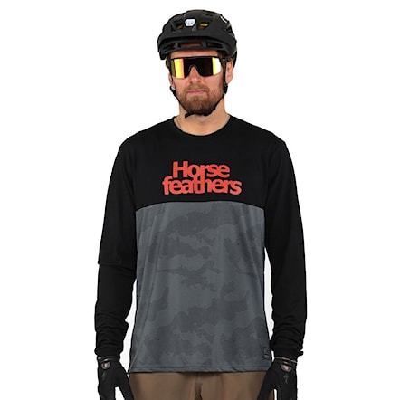 Bike koszulka Horsefeathers Fury Ls digital/flame 2022 - 1