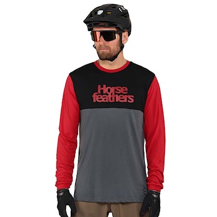 Bike dres Horsefeathers Fury Ls true red 2022 - 1