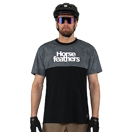 Bike koszulka Horsefeathers Fury Ss digital white 2022 - 1