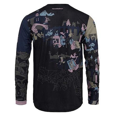 Bike koszulka Horsefeathers Quantum LS doodle 2026 - 2