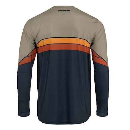 Bike koszulka Horsefeathers Quantum LS indigo/taupe 2026 - 2