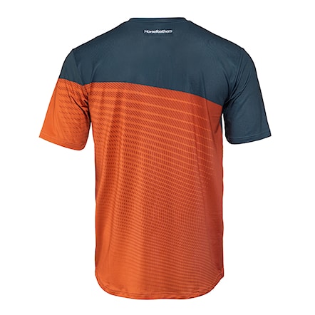 Bike Jersey Horsefeathers Quantum petrol/burnt orange 2025 - 5