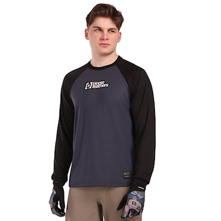 Bike koszulka Horsefeathers Spike LS indigo/black 2026 - 4