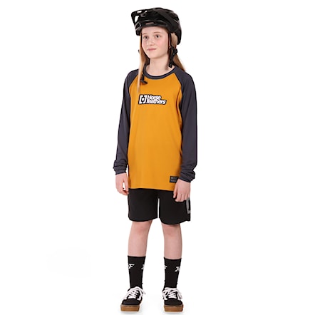 Bike koszulka Horsefeathers Spike LS Youth sunflower/indigo 2026 - 5