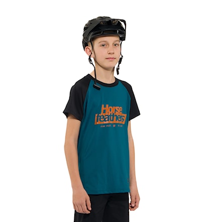 Bike Jersey Horsefeathers Spike Youth petrol/black 2025 - 2