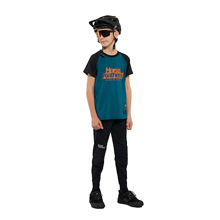 Bike Jersey Horsefeathers Spike Youth petrol/black 2025 - 4