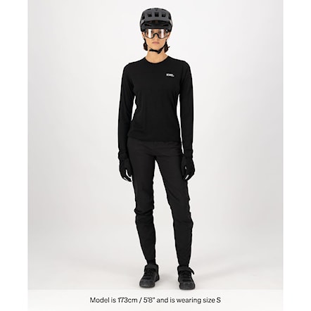 Bike dres Mons Royale Wms Diversion Merino Jersey LS black 2025 - 5