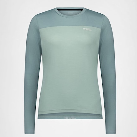 Bike dres Mons Royale Wms Diversion Merino Jersey LS dew/desert sage 2025 - 4
