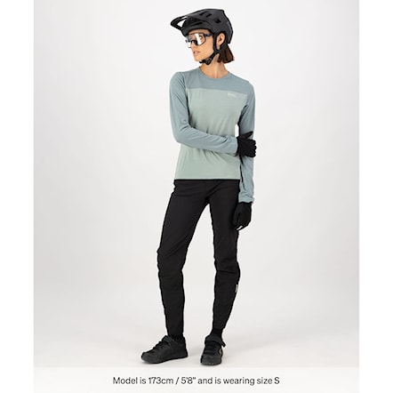 Bike dres Mons Royale Wms Diversion Merino Jersey LS dew/desert sage 2025 - 5