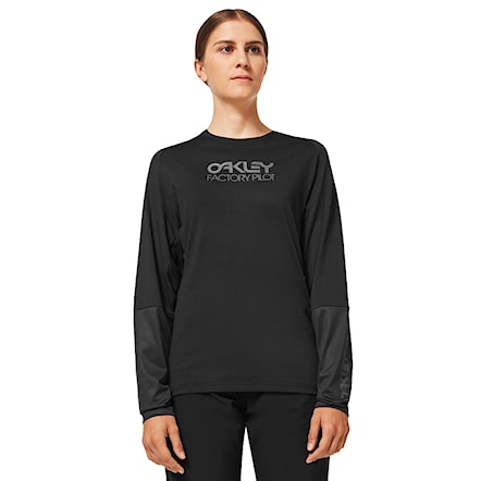 Bike koszulka Oakley Wms Factory Pilot LS blackout 2022 - 4