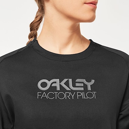 Bike koszulka Oakley Wms Factory Pilot LS blackout 2022 - 8