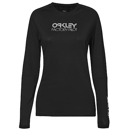 Bike koszulka Oakley Wms Factory Pilot LS blackout 2022 - 1