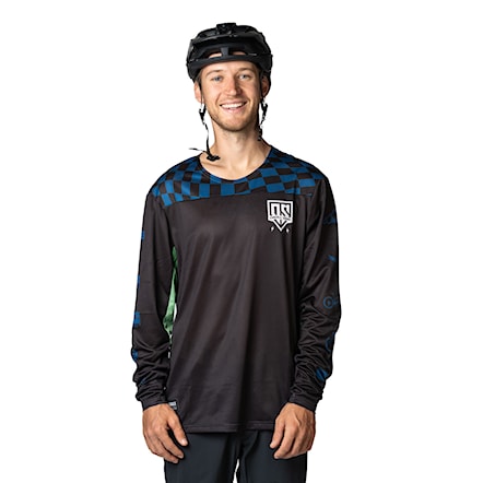 Bike Jersey SNOWBOARD ZEZULA Ondra Šenk LS Jersey Uni black/blue 2025 - 1