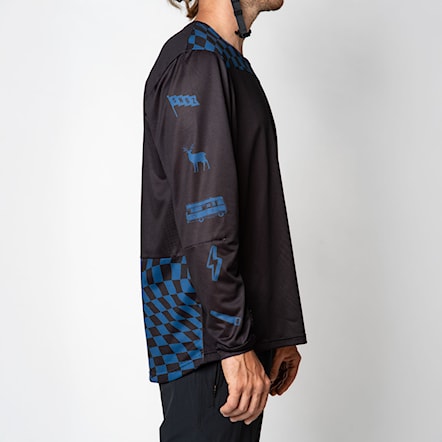 Bike Jersey SNOWBOARD ZEZULA Ondra Šenk LS Jersey Uni black/blue 2025 - 4