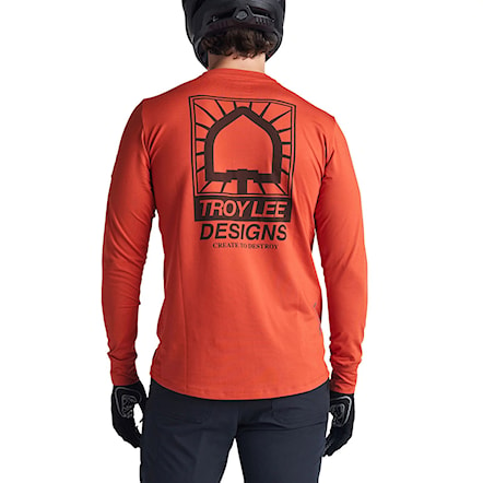 Bike koszulka Troy Lee Designs Ruckus Ls Ride create to destroy brick 2024 - 1