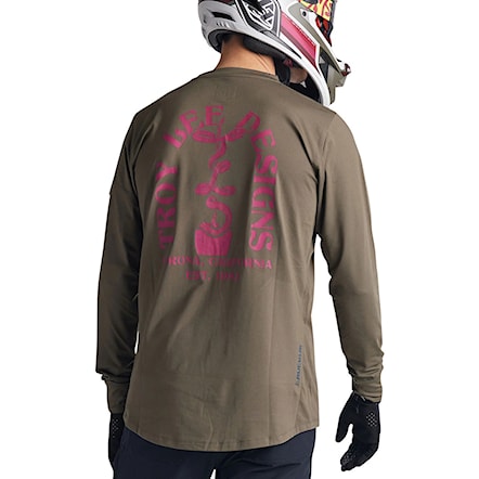 Bike koszulka Troy Lee Designs Ruckus Ls Ride fangs olive 2024 - 1